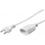 Power Extension Cable e+p SVE 2 3m 1 AC Outlet White
