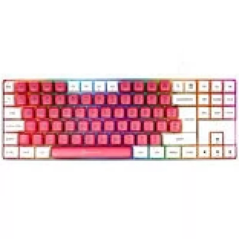 Mechanical Gaming Keyboard GAMIAC TKL90G with Kailh Red switches, tenkeyless, white/red