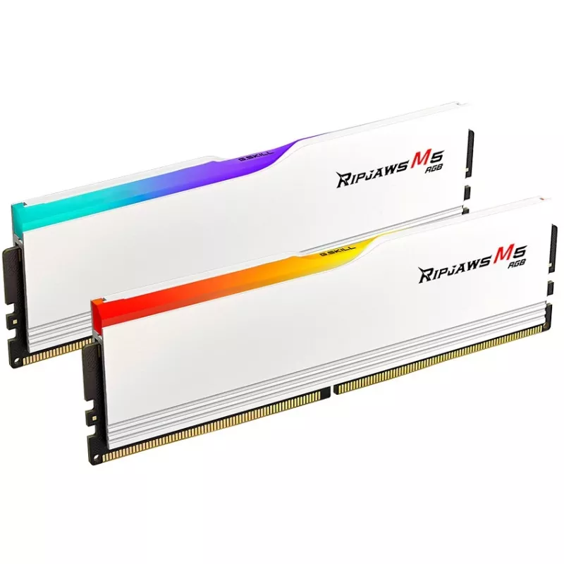 DIMM 32 GB DDR5-6000 (2x 16 GB) Dual-Kit, Arbeitsspeicher weiß, F5-6000J3636F16GX2-RM5RW, Ripjaws M5, INTEL XMP
