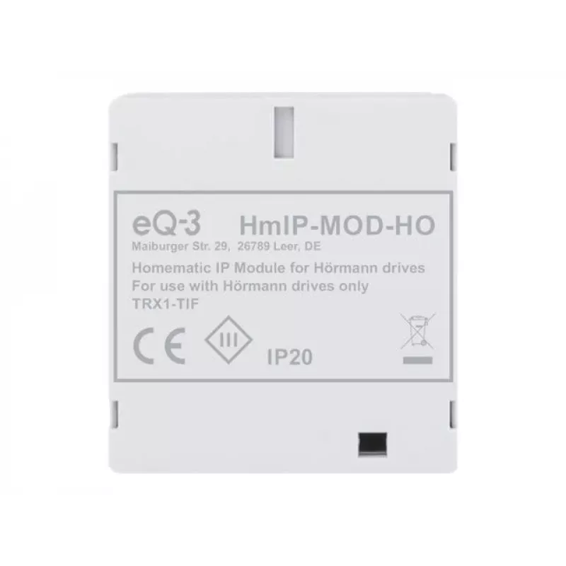 Extension module Homematic IP 153986A0 — white, wireless 868 MHz, 48×16×52 mm