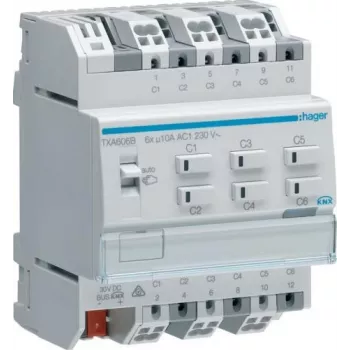 Hager TXA606B Networking Device Grey