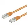 Wentronic Goobay CAT 5e Patch Cable, F/UTP, Orange, 0.5 m - CCA Copper Mix (93456)
