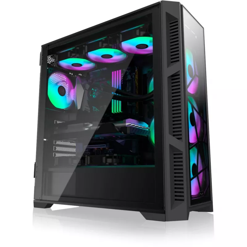 PONOS Ultra, Midi Tower, PC, Black, ATX, EATX, micro ATX, Mini-ITX, SPCC, Housing