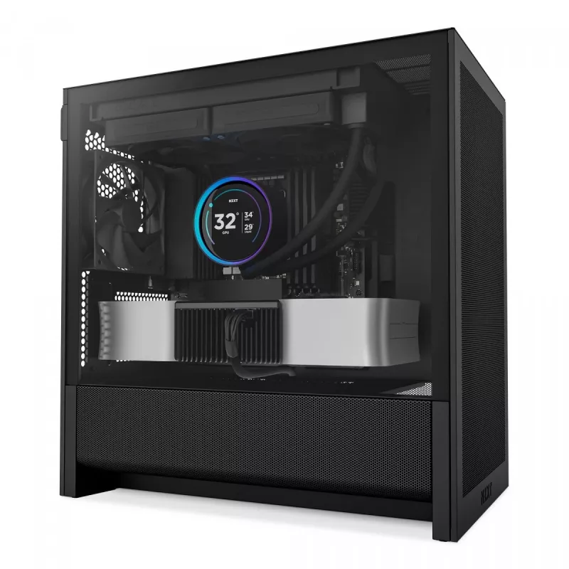 NZXT H3 Flow Micro ATX Airflow Case - Black