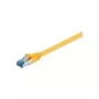 Wentronic Goobay CAT 6a Patch Cable, S/FTP (PiMF), Yellow, 2 m - LSZH Halogen-Free, Copper (93740)