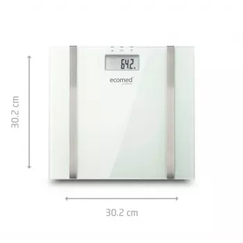 Ecomed BS-70E Rectangle White Electronic personal scale