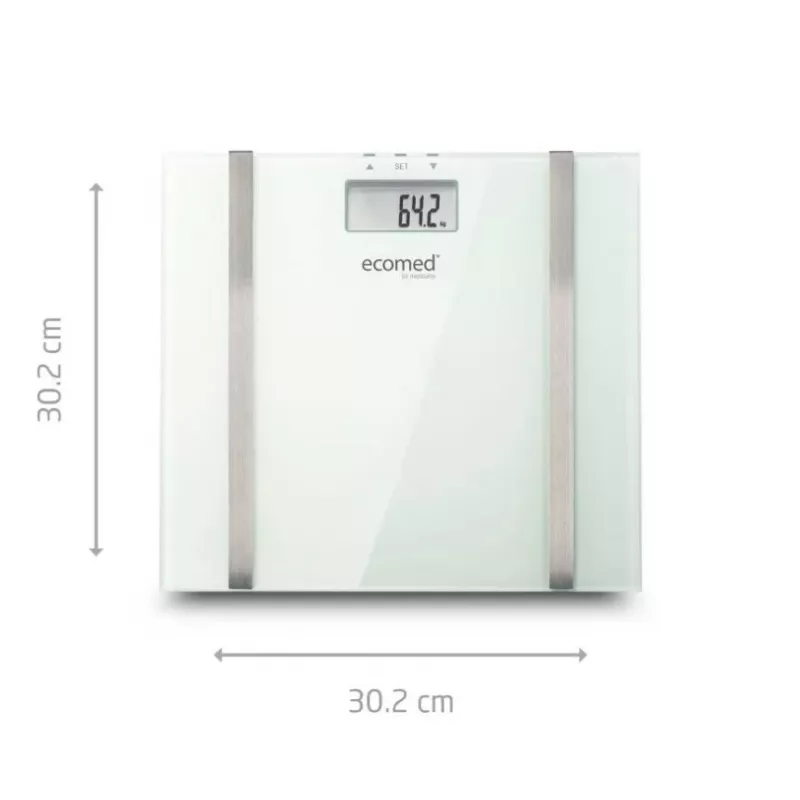Ecomed BS-70E Rectangle White Electronic personal scale