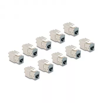 DeLOCK keystone module 88120 Flat RJ-45 Grey 10 pcs