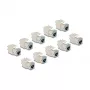 DeLOCK keystone module 88120 Flat RJ-45 Grey 10 pcs