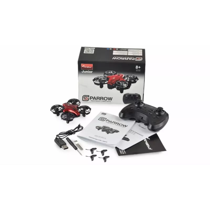 Camera Drone Amewi 25324 Mini-drone 300 mAh Black Red