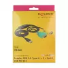Serial Cable DeLOCK 63466 USB Type-A DB-9 1.5m Black Green Yellow