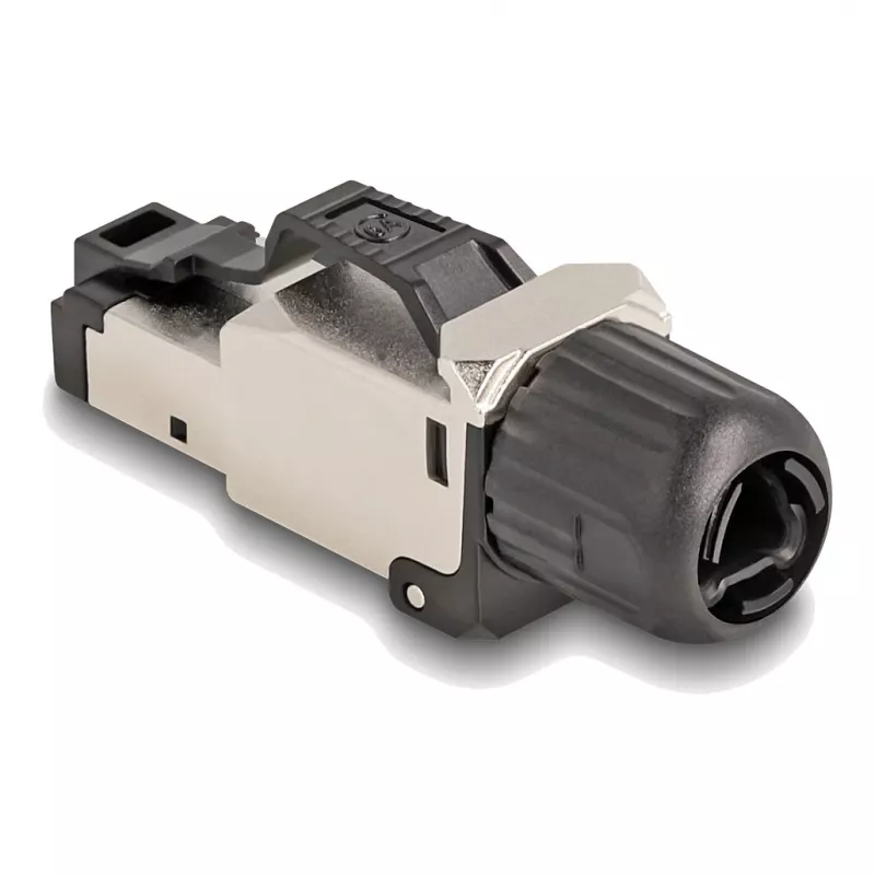 DeLOCK 86016 wire connector RJ45/LSA Black Silver Male