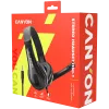 CANYON PC headset HSC-1 PC Mic Flat 2m Black