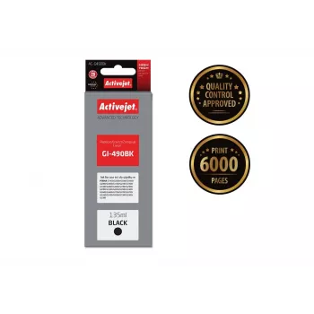 Ink cartridge ActiveJet AC-G490Bk Black, compatible for Canon GI-490BK, pigment black 135 ml, high (XL) yield