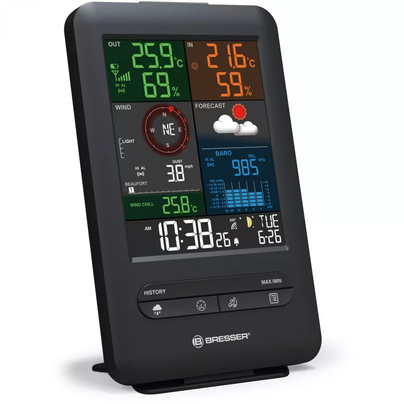Digital Weather Station Bresser Optics 7002525 Indoor Outdoor Thermometer