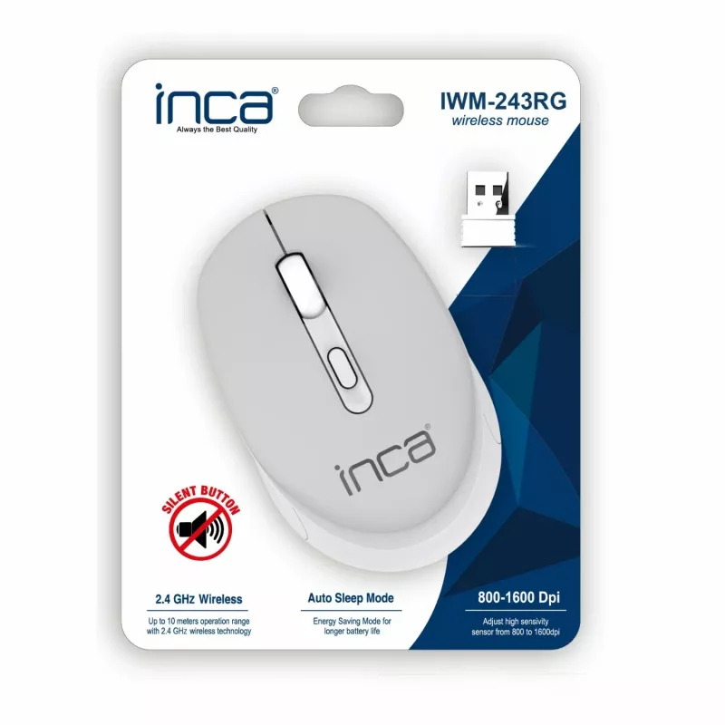 Mouse Inca IWM-243RG RF Wireless Optical Ambidextrous