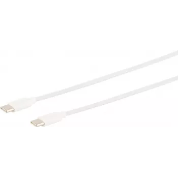 USB cable S/CONN 14-12052 USB 2.0 1.5 m USB C White