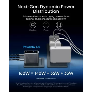 Mobile device charger Anker A2687341 — Indoor AC wireless charger, universal, silver