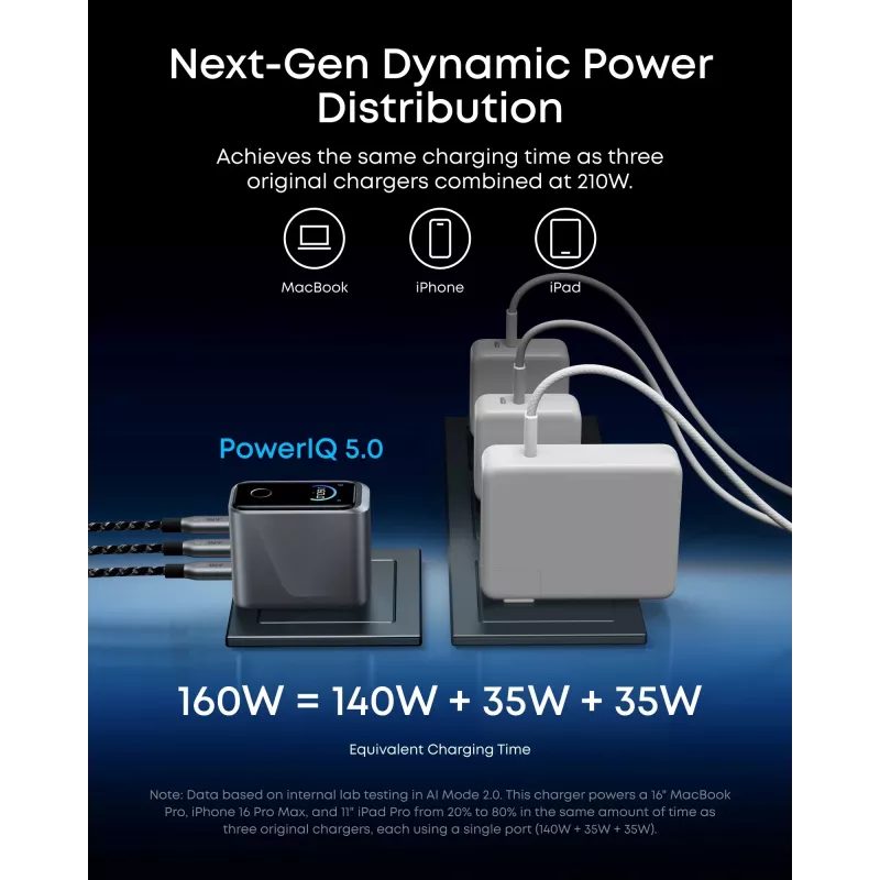 Mobile device charger Anker A2687341 — Indoor AC wireless charger, universal, silver