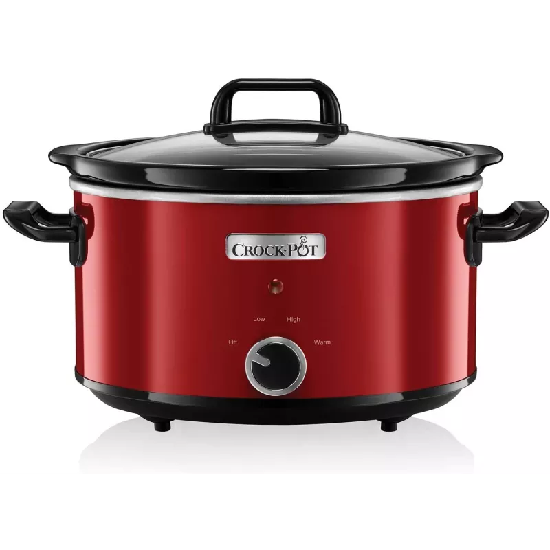 Slow Cooker Crock-Pot SCV400RD 3.5 L ceramic removable bowl, glass lid, 2 heat settings