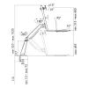 Monitor mount LogiLink BP0040 81.3 cm (32 inch) Desk Aluminium