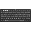 Logitech Pebble Keys 2 K380s - Keyboard - Wireless - Bluetooth LE - QWERTY - Nordic (Danish/Finnish/Norwegian/Swedish) - tonal graphite (920-011879)