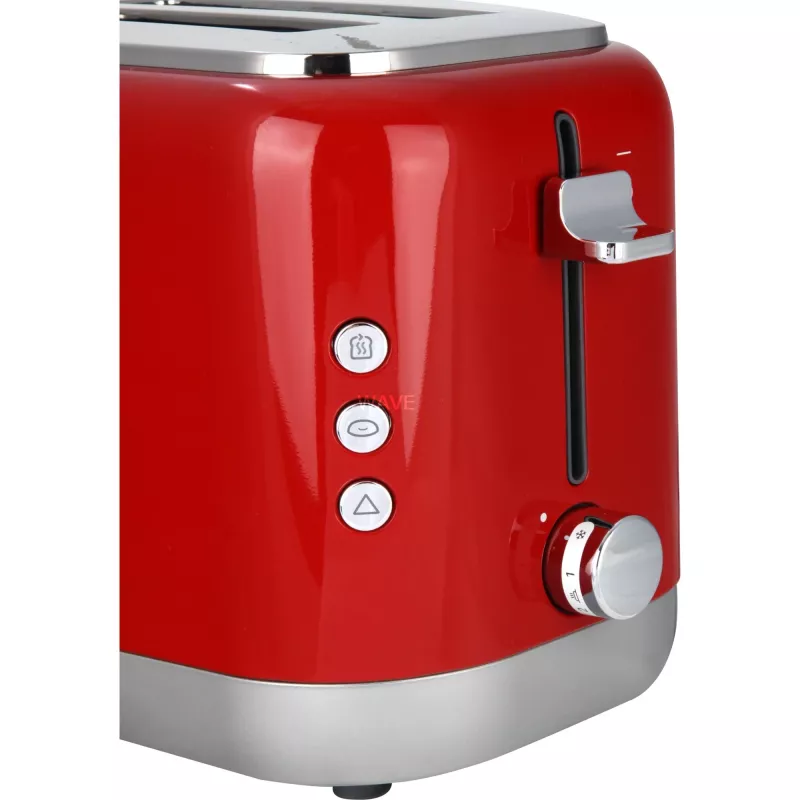 Toaster Kenwood TCX751RD 2-slice 900 W, metal housing, red, 160×272×257 mm