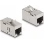 DeLOCK 87161 keystone module Flat Metallic RJ-45