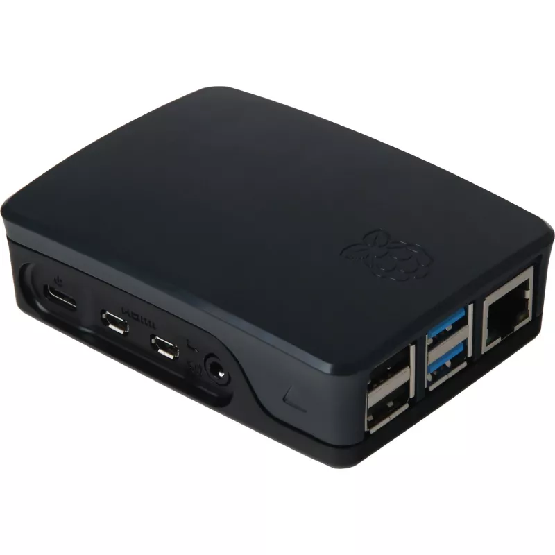 Raspberry Enclosure Original for 4B Black/Grey (RPI4 CASE BLK/GRY)