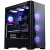 PHANTEKS Eclipse G370A PC-Enclosure, Midi-Tower, SSI-EEB, RGB, Tempered Glass - including 3x 120-mm-Fan, black