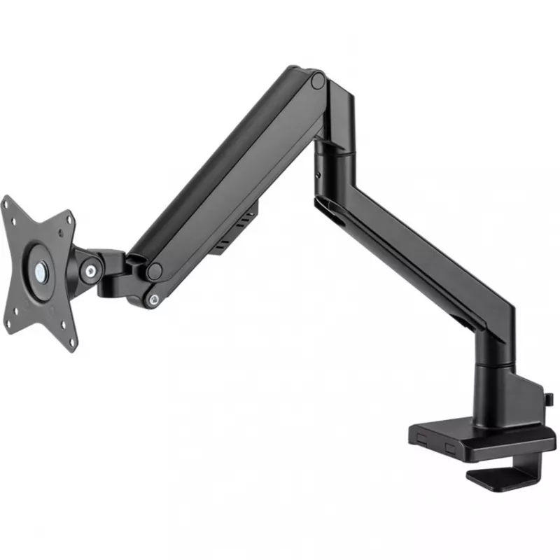 Goobay Pro 70813 Single Monitor Desk Mount with Gas Spring, VESA, 17-32" (43-81 cm), 9 kg, Black