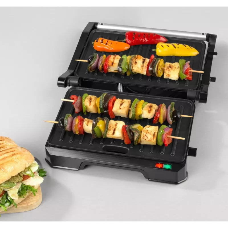 Electric 2-in-1 Health Grill Progress EK5854PVDE with non-stick plates and adjustable temperature