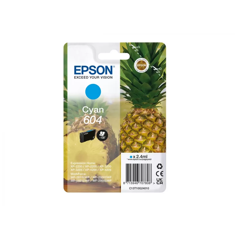 Epson 604 ink cartridge 1 pc(s) Original Standard Yield Cyan