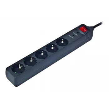 Surge Protector Gembird SPG5-C-10 Black 5 AC Outlets 250V 3m