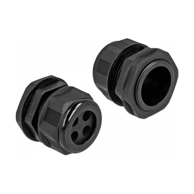Cable Gland DeLOCK 60383 Black Plastic 2 pc(s)