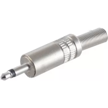 Mono 3.5 mm Jack Connector ShiverPeaks 22220510, metal housing, 3.5 mm mono plug