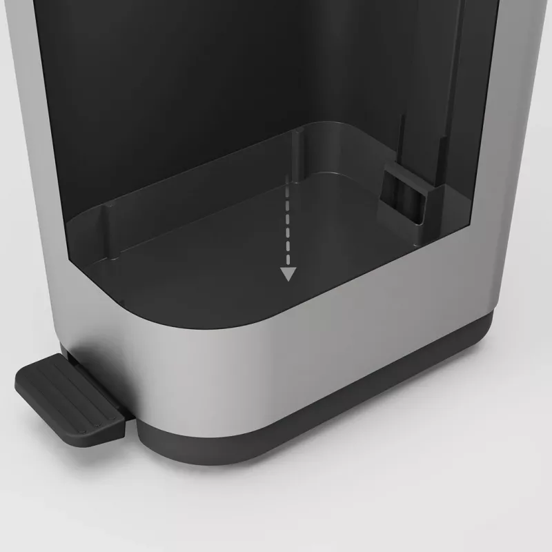 ROTHO Ribo Silver - pedal bin – 35l