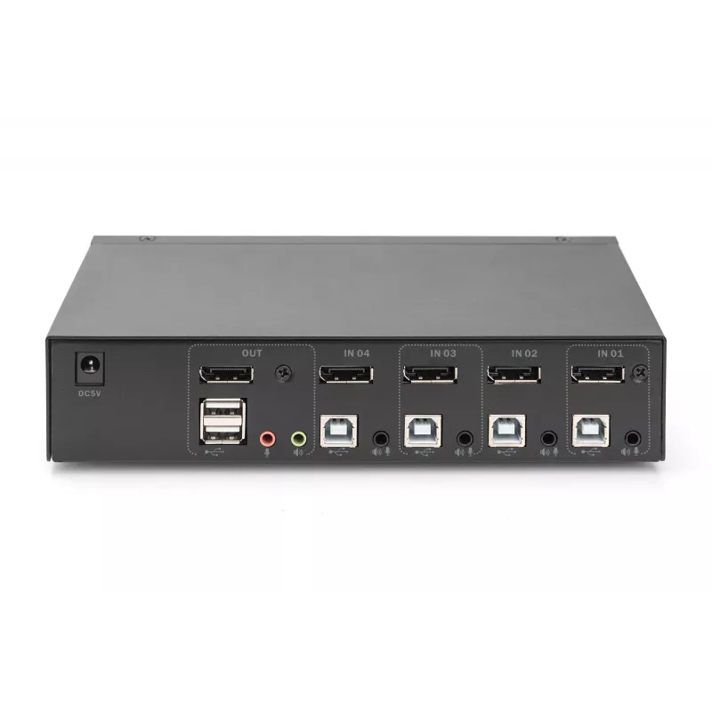 KVM Switch Digitus DS-12891 4x1 DP USB 4K Ultra HD