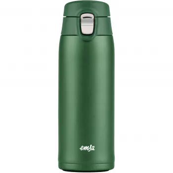 Travel mug EMSA N2151900, dark green, 0.4 L, flip lid