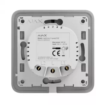 Wall-mounted smart light switch Ajax SMART HOME LIGHTCORE 1GANG model 52136