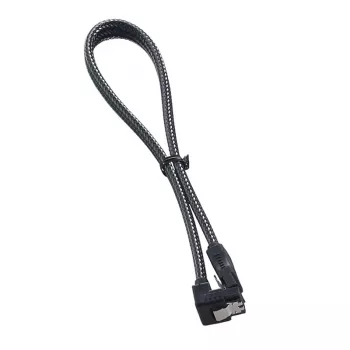 ModMesh Right Angle SATA 3 Cable 30cm - carbon - Cable - Digital/Data (CM-CAB-RSAT-N30KC-R)