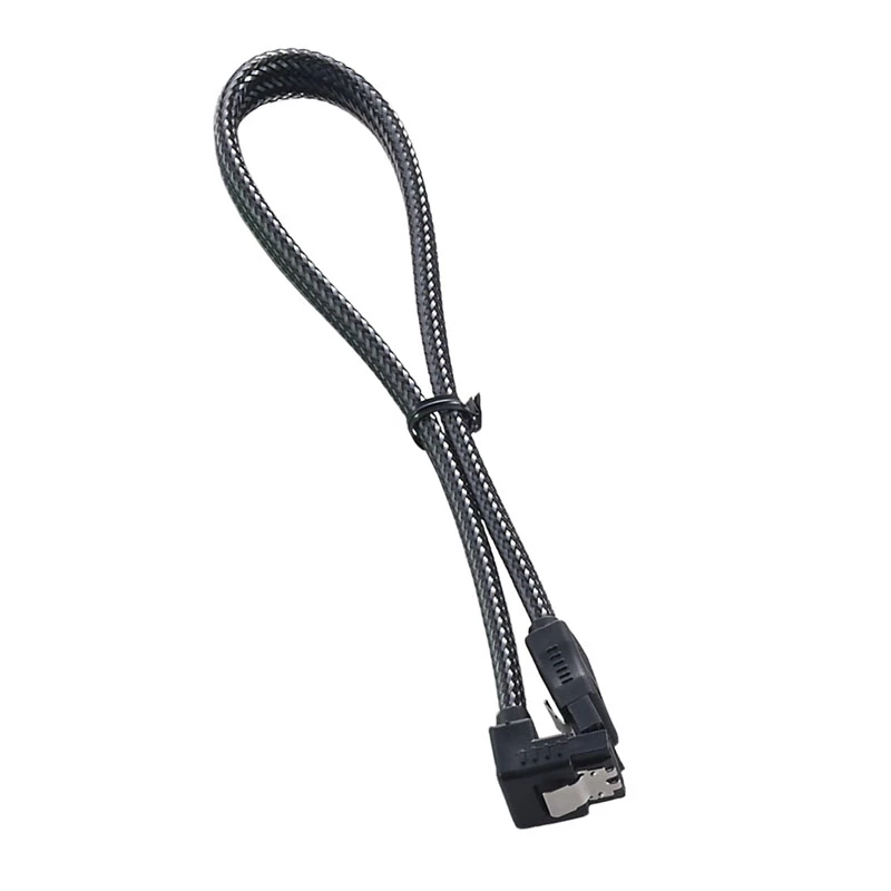 ModMesh Right Angle SATA 3 Cable 30cm - carbon - Cable - Digital/Data (CM-CAB-RSAT-N30KC-R)