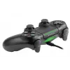 Wired gamepad TRACER SHOGUN PRO Black — 16 buttons, analogue/digital, 1.5 m cable, vibration, PC/PS4/PS3