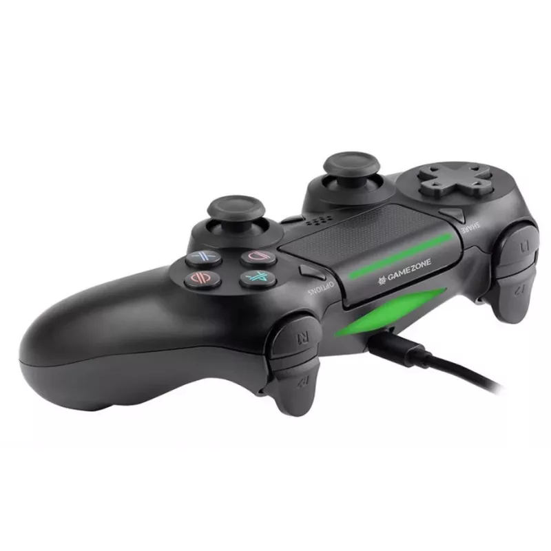 Wired gamepad TRACER SHOGUN PRO Black — 16 buttons, analogue/digital, 1.5 m cable, vibration, PC/PS4/PS3