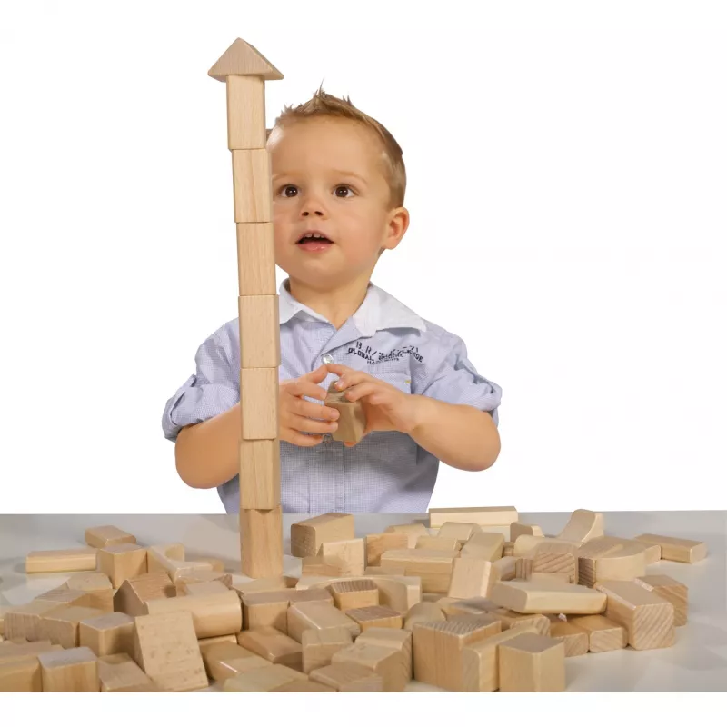Eichhorn Natural wooden building blocks, Construction Toy
