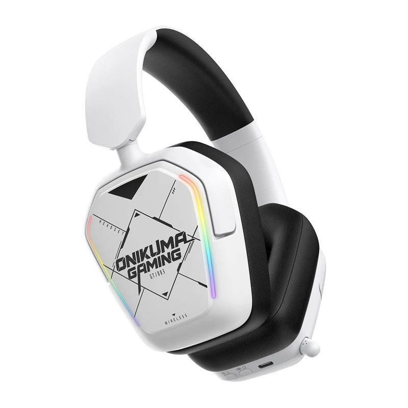 Wired/Wireless headset Onikuma GT883 white — Bluetooth and wired connection, over-ear design