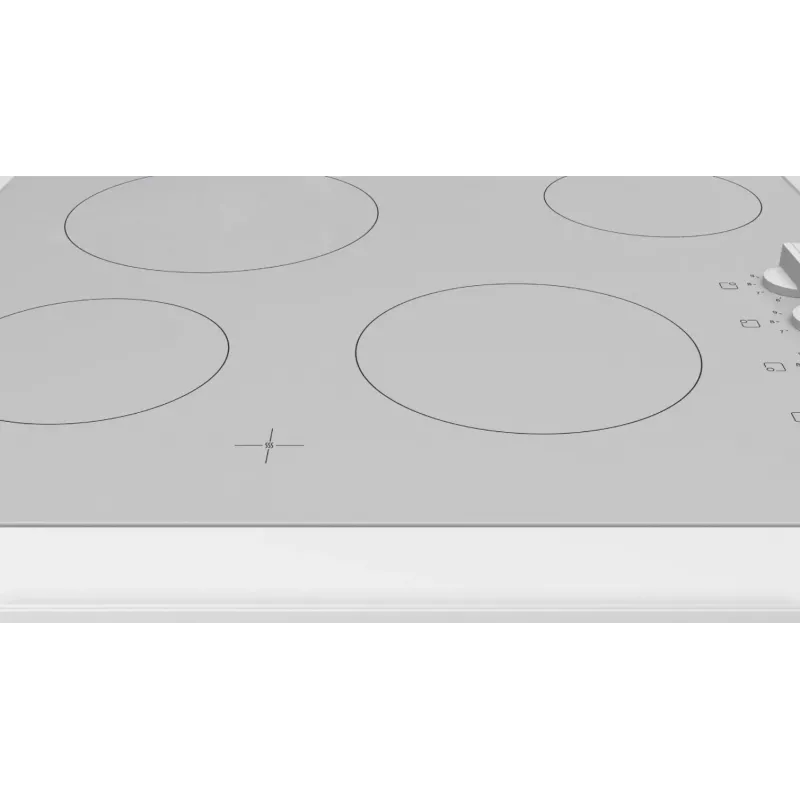 Radiant Electric Hob Bosch PKE612CA2E, 6600 W, 4 Cooking Zones, White
