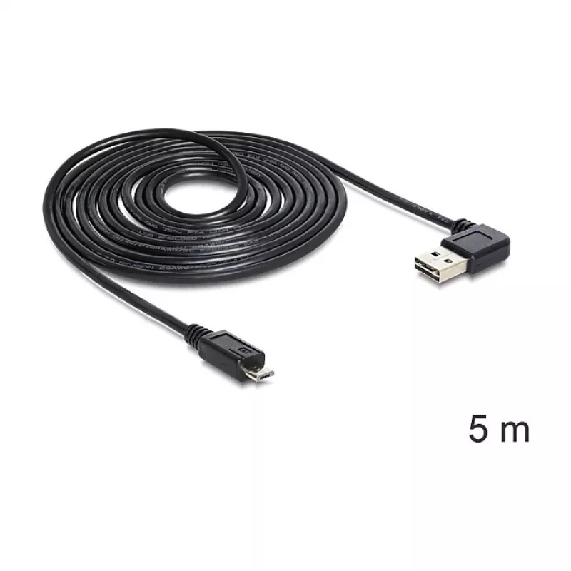 USB Cable DeLOCK USB 2.0 5m USB A Micro-USB B Black