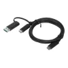 Lenovo 4X90U90618 USB cable USB 3.2 Gen 1 (3.1 Gen 1) 1 m USB A/USB C USB C Black