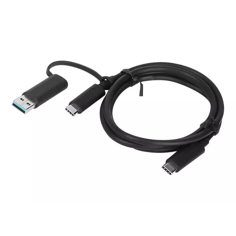 Lenovo 4X90U90618 USB cable USB 3.2 Gen 1 (3.1 Gen 1) 1 m USB A/USB C USB C Black